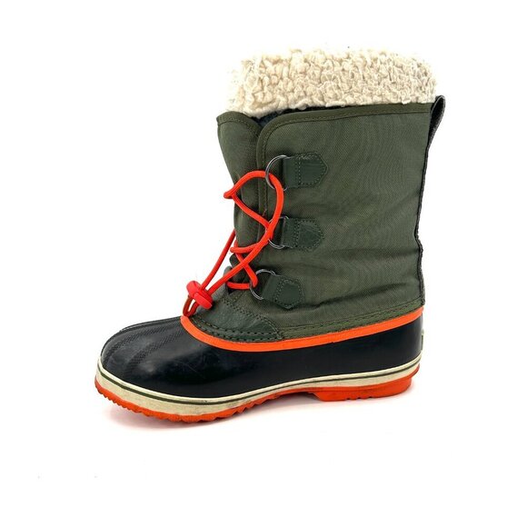 SOREL Women's Green Yoot Pac Lined Waterproof Nylon Surplus Winter Boots Size 6 - Picture 2 of 10